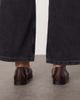 ARRANGE ARRANGE Alba premium leather minimal loafers in merlot-Brown - 3