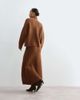 ARRANGE ARRANGE alpaca knitted skirt set in chocolate-Brown - 3