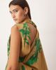 ARRANGE ARRANGE asymmetric cape sleeve drape panel midi dress in floral print-Multi - 2