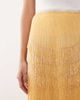 ARRANGE ARRANGE beaded fringe column midaxi skirt in yellow - 4