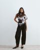ARRANGE ARRANGE Blythe tapered fold detail tailored pants in black - 1