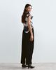 ARRANGE ARRANGE Blythe tapered fold detail tailored pants in black - 3