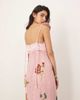 ARRANGE ARRANGE botanical embellished contrast bodice column maxi dress in pink - 2