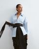 ARRANGE ARRANGE chunky belt with fringe in black - 1