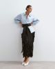 ARRANGE ARRANGE chunky belt with fringe in black - 3