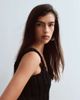 ARRANGE ARRANGE chunky hand knit peplum top in black - 3