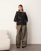 ARRANGE ARRANGE compact knit paillette sequin tee in black - 3