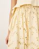 ARRANGE ARRANGE contrast broderie empire cami midi dress with ruffle detail in buttermilk-Yellow - 4