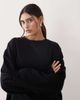 ARRANGE ARRANGE cotton oversized long sleeve t-shirt in black - 3
