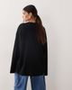 ARRANGE ARRANGE cotton oversized long sleeve t-shirt in black - 4