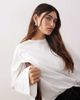 ARRANGE ARRANGE cotton oversized long sleeve t-shirt in white - 3