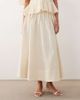 ARRANGE ARRANGE crinkle texture maxi skirt in stone - part of a set-White - 2