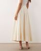 ARRANGE ARRANGE crinkle texture maxi skirt in stone - part of a set-White - 4