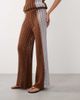 ARRANGE ARRANGE crochet pants in brown and blue contrast - part of a set-Multi - 3