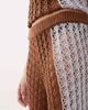 ARRANGE ARRANGE crochet pants in brown and blue contrast - part of a set-Multi - 4