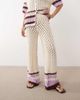 ARRANGE ARRANGE crochet pants in cream - part of a set-Multi - 3