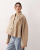 ARRANGE ARRANGE cropped trench coat in tan - part of a set-Neutral - 4