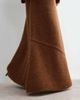 ARRANGE ARRANGE Curve alpaca knitted skirt set in chocolate-Brown - 2