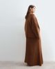 ARRANGE ARRANGE Curve alpaca knitted skirt set in chocolate-Brown - 3