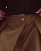 ARRANGE ARRANGE Curve Alva folded detail wide leg pants in olive green - 2