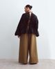 ARRANGE ARRANGE Curve Alva folded detail wide leg pants in olive green - 3