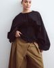 ARRANGE ARRANGE Curve Alva folded detail wide leg pants in olive green - 4