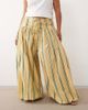 ARRANGE ARRANGE Curve balloon pants with tie waist in yellow stripe-Multi - 2