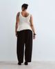 ARRANGE ARRANGE Curve Blythe tapered fold detail tailored pants in black - 3
