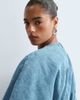 ARRANGE ARRANGE Curve cinched waist denim midi dress in mid wash blue - 2