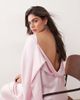 ARRANGE ARRANGE Curve cowl neck scarf drape satin maxi dress in light pink - 2