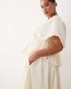 ARRANGE ARRANGE Curve crinkle texture maxi skirt in cream - part of a set-White - 4