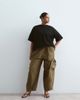 ARRANGE ARRANGE Curve Delphi drawstring utility pants in khaki-Green - 2