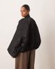 ARRANGE ARRANGE Curve floral quilted bomber jacket in black - 4