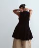 ARRANGE ARRANGE Curve knit sleeveless peplum top in black - 4