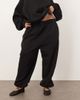 ARRANGE ARRANGE Curve oversized premium heavy weight sweatpants with cuff in black - 2