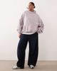 ARRANGE ARRANGE Curve oversized premium heavyweight hoodie in soft lilac-Purple - 2