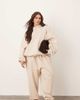 ARRANGE ARRANGE Curve oversized premium heavyweight sweatpants with cuffs in oatmeal-Neutral - 1