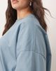 ARRANGE ARRANGE Curve oversized premium heavyweight T-shirt in washed blue - 3