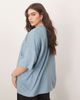 ARRANGE ARRANGE Curve oversized premium heavyweight T-shirt in washed blue - 4