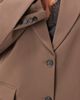 ARRANGE ARRANGE Curve oversized single breasted blazer in chocolate - part of a set-Brown - 3