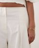 ARRANGE ARRANGE Curve pleated pants in white - part of a set - 4