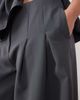 ARRANGE ARRANGE Curve pleated waist tailored wide leg pants set in charcoal-Gray - 2