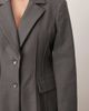 ARRANGE ARRANGE Curve premium sculpted blazer in gray heather - 2