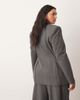 ARRANGE ARRANGE Curve premium sculpted blazer in gray heather - 4