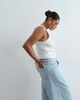 ARRANGE ARRANGE Curve Sydney denim barrel leg jeans in blue light wash - 2