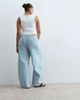 ARRANGE ARRANGE Curve Sydney denim barrel leg jeans in blue light wash - 3