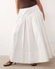 ARRANGE ARRANGE Curve tie front wrap maxi skirt in white - 2