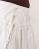 ARRANGE ARRANGE Curve tie front wrap maxi skirt in white - 4