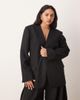 ARRANGE ARRANGE Curve ultimate collarless blazer in black - 4