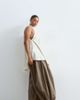 ARRANGE ARRANGE Curve waist seam balloon leg pants in khaki green - 1